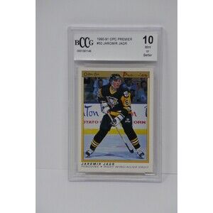 1990-91 OPC Premier #50 Jaromir Jagr Rookie Penguins 🔥 Beckett 10 MINT